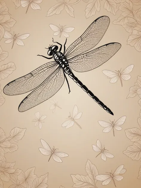 dragonfly outline