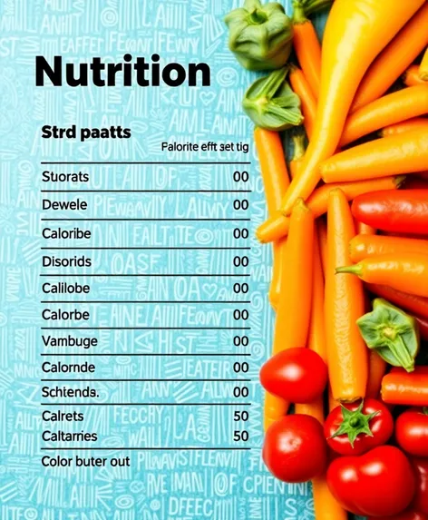 nutrition facts template