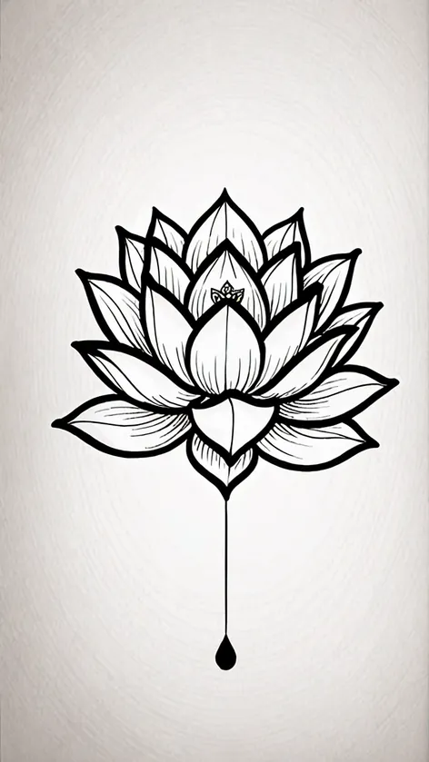 lotus tattoo minimal