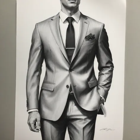 suit drawing