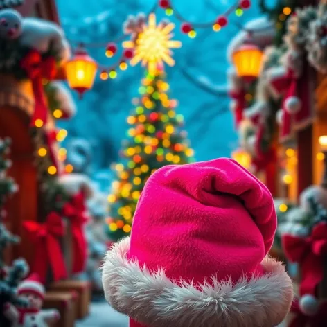 pink santa hat