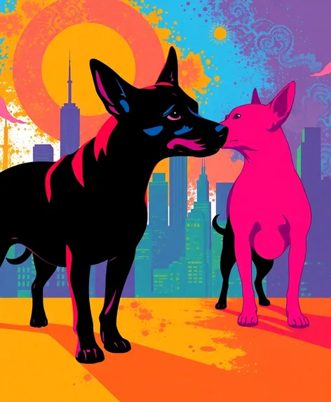 pop art dogs