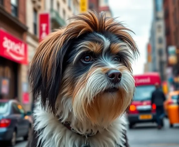 dog with mullet