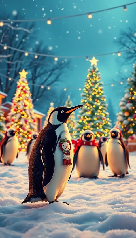 christmas penguins