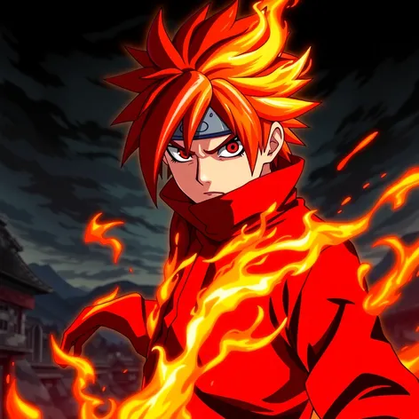 fire anime character