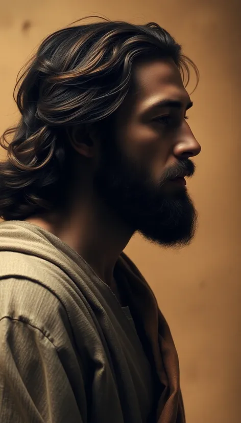 side profile of jesus