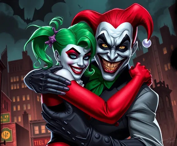 harley quinn kissing joker