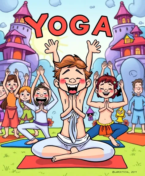 yoga comic cartoon