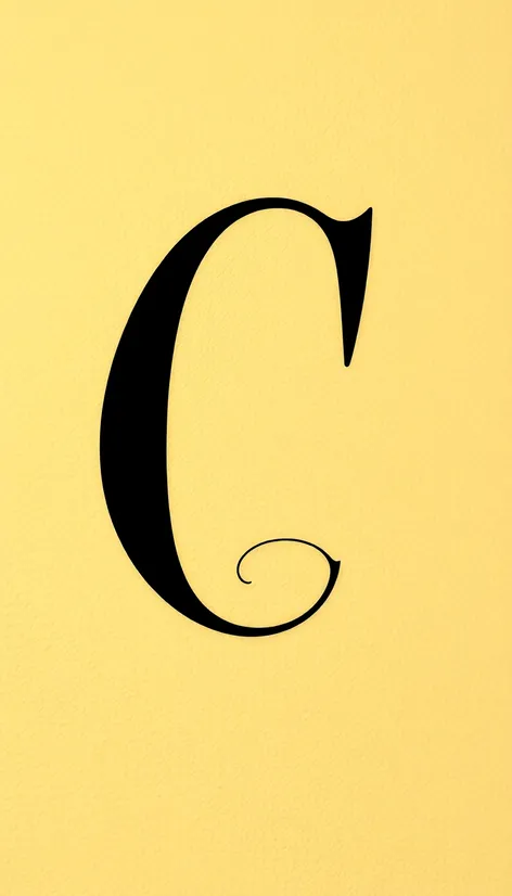 letter c caligraphy for