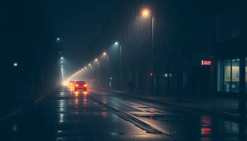 dark rainy street