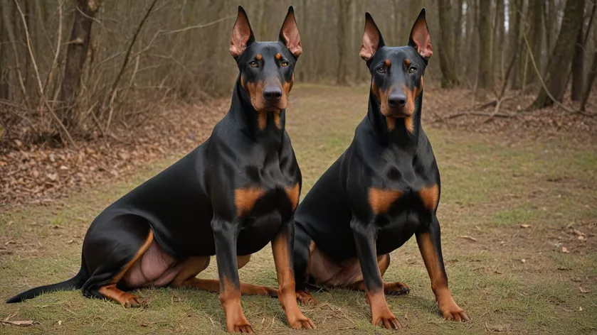 uncropped doberman