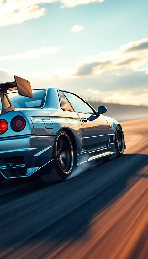 r34 gtr drifting