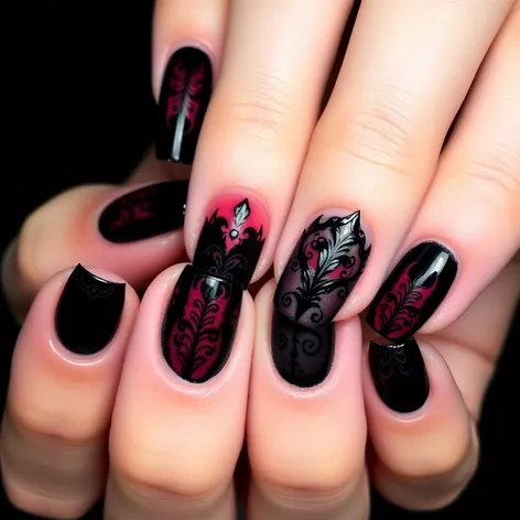 nail art designs dark