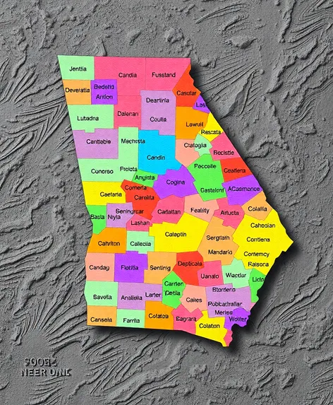 counties in ga map