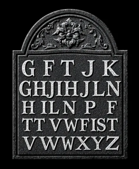 lettering gravestone font alphabet