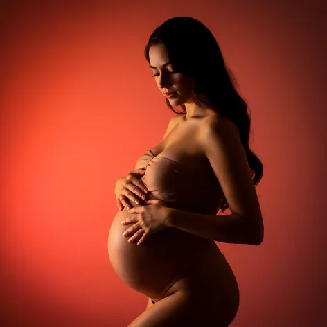 photoshoot of pregnant woman