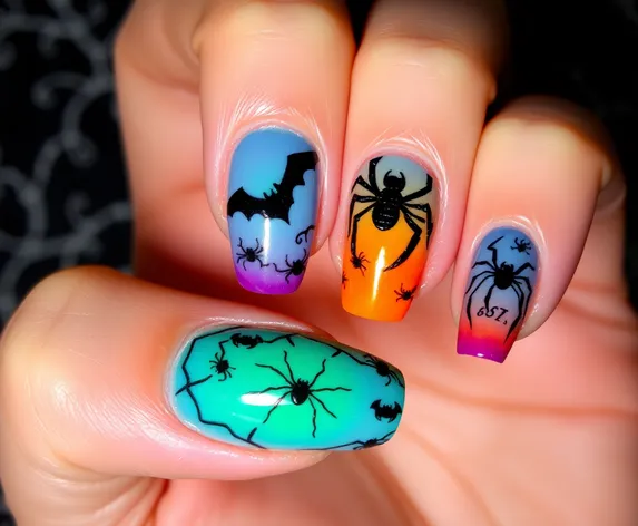 halloween acrylic nail designs