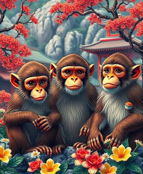 3 wise monkeys