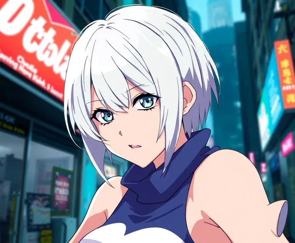 silver hair anime guy