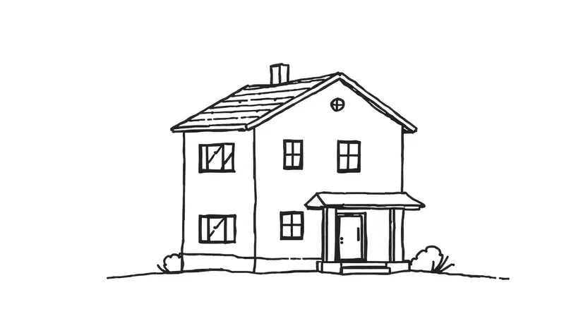 house drawing easy