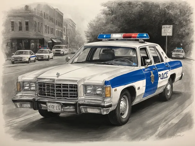 police car drawing