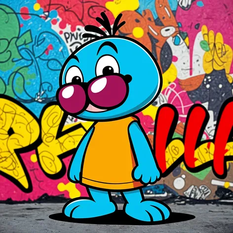 Bluey, graffitti style