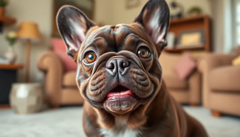 chocolate french bulldog