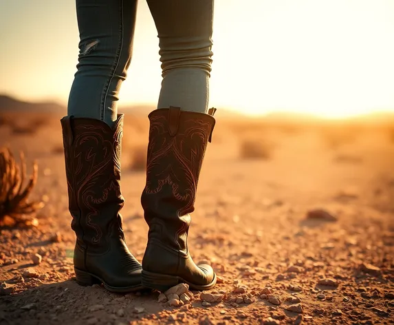 cowgirl boots and jeans