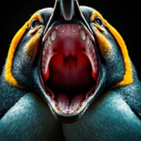 inside penguins mouth