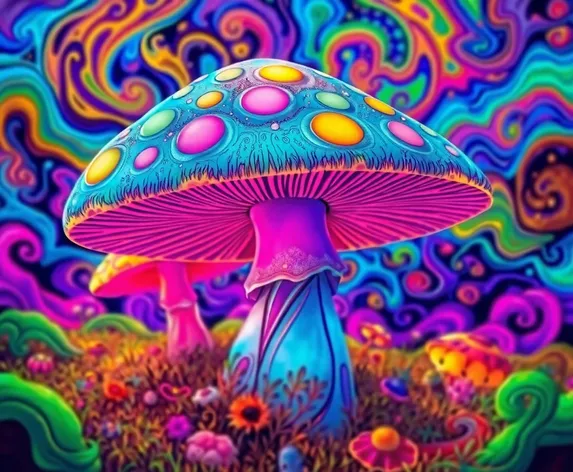 drawing trippy mushroom art