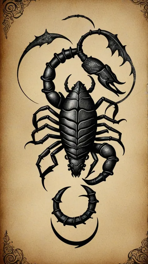 scorpio symbol tattoo