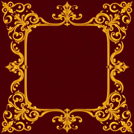 gold border png line