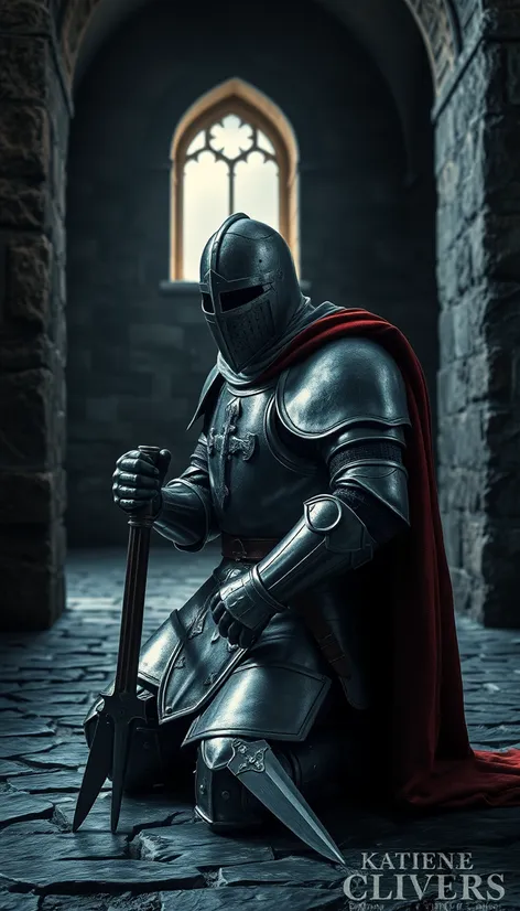 knight templar kneeling