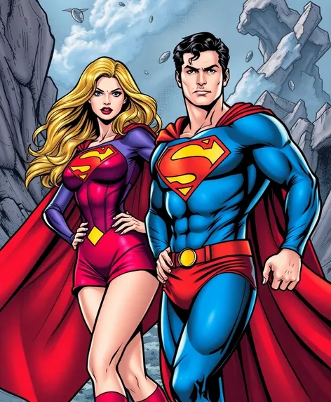 superman and supergirl costumes