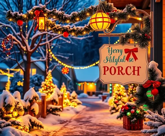 christmas porch signs