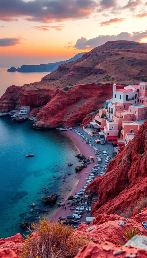 red beach santorini greece