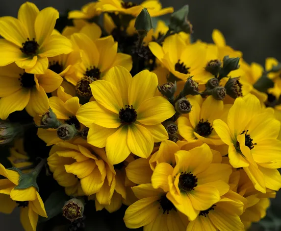 funeral floral with yellow