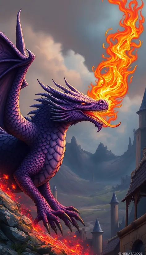 purple dragon images