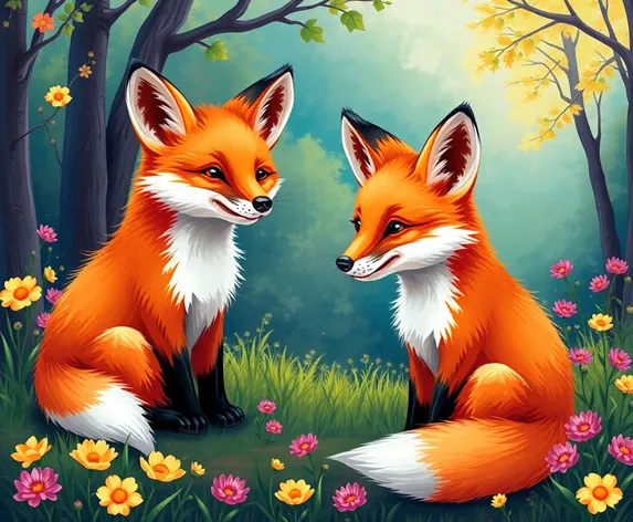 loving foxes