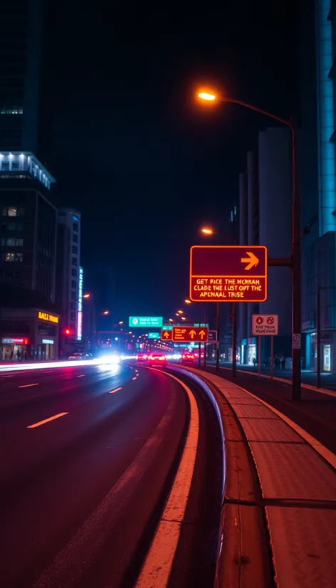 highway sign curve