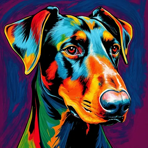 Doberman artistic