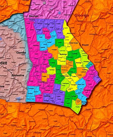 county map georgia