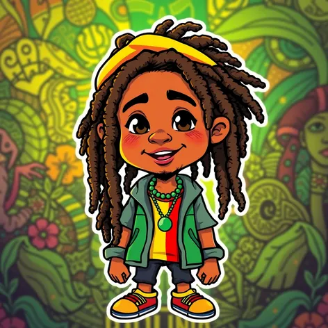 rastafarian cartoon