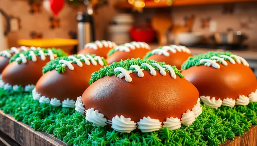 football cakes