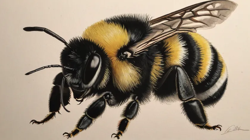 bumble bee drawing