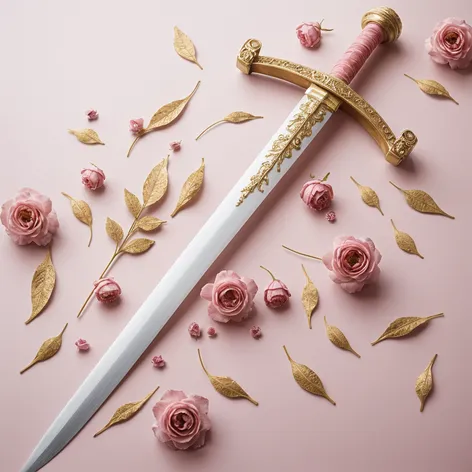 pink sword detailed with