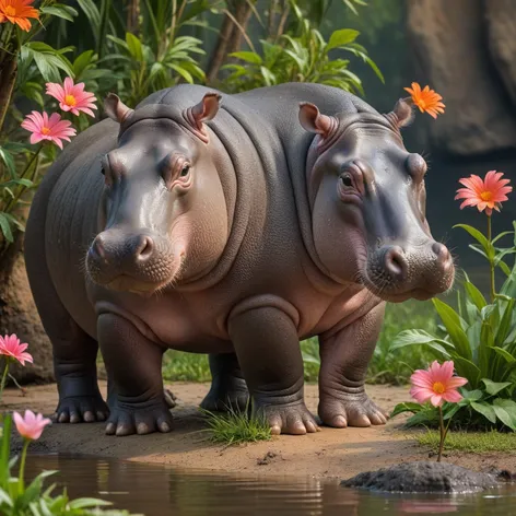 cute hippo