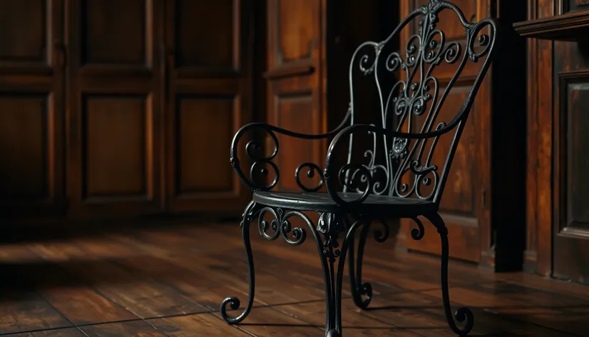 wrought iron chair