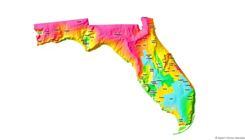 florida state map with