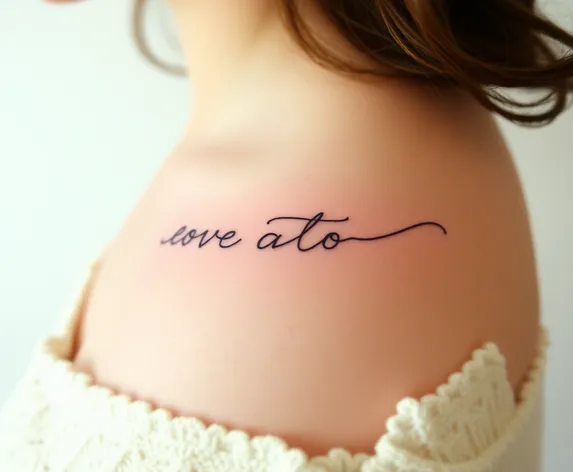 small cursive lettering female